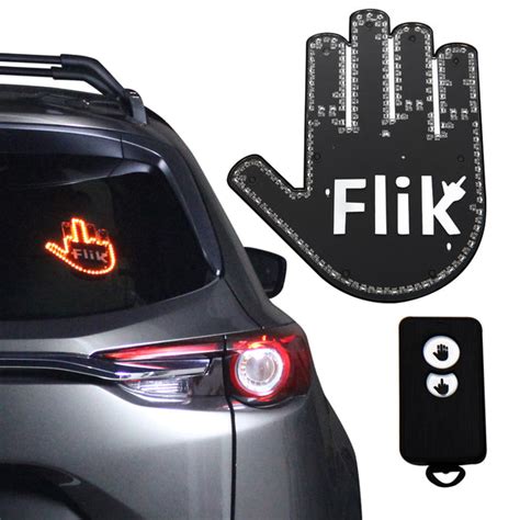 flip off light for car|flick sign for car.